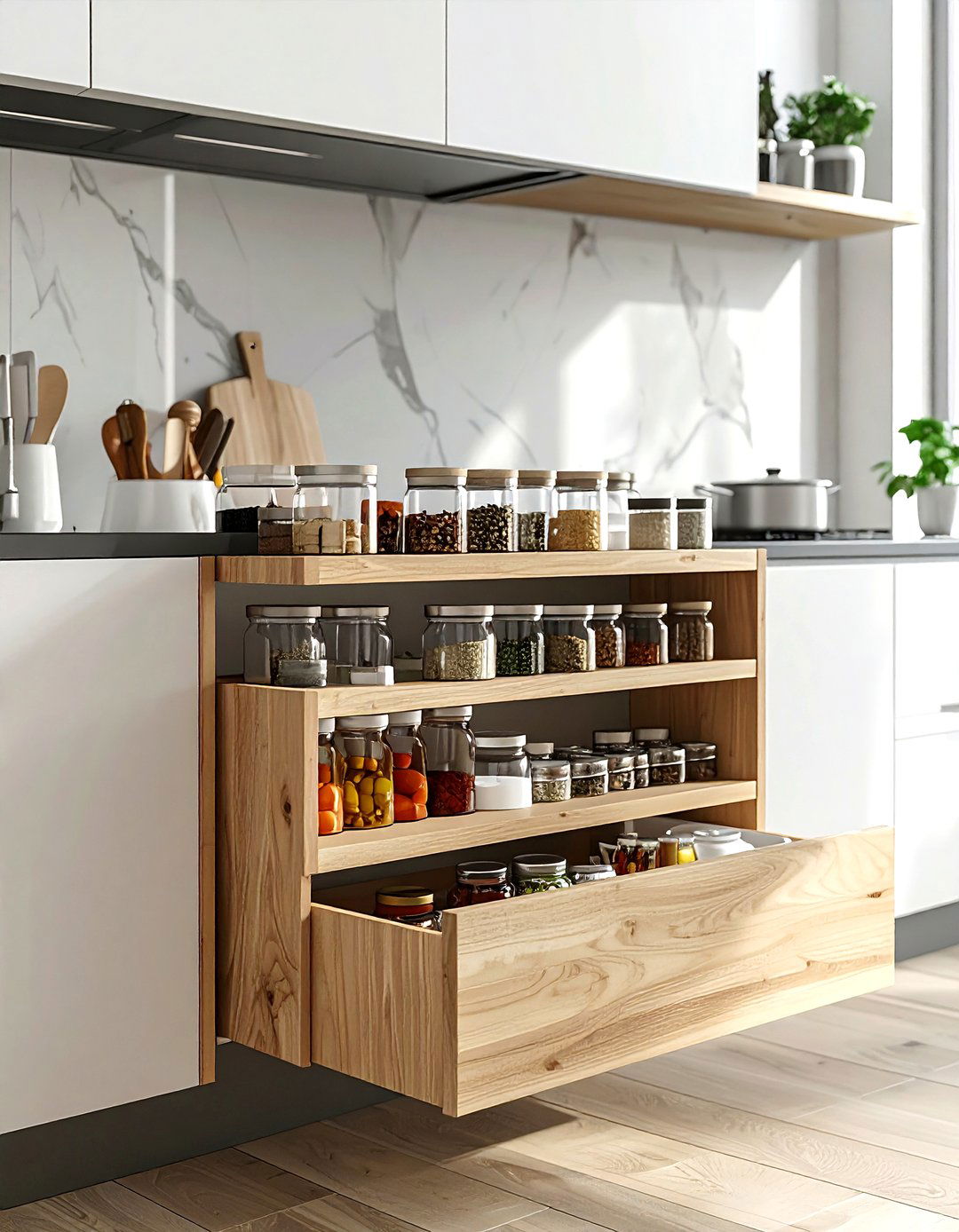 Pull Out Spice Rack - 30 kitchen wishlist ideas