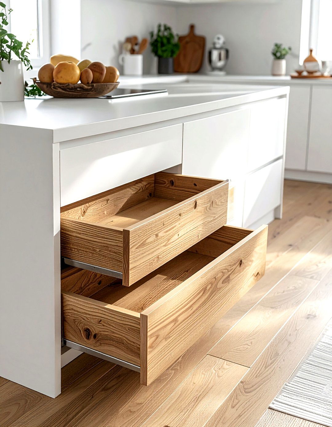 Pull Out Step Drawer - 30 kid-friendly kitchen ideas