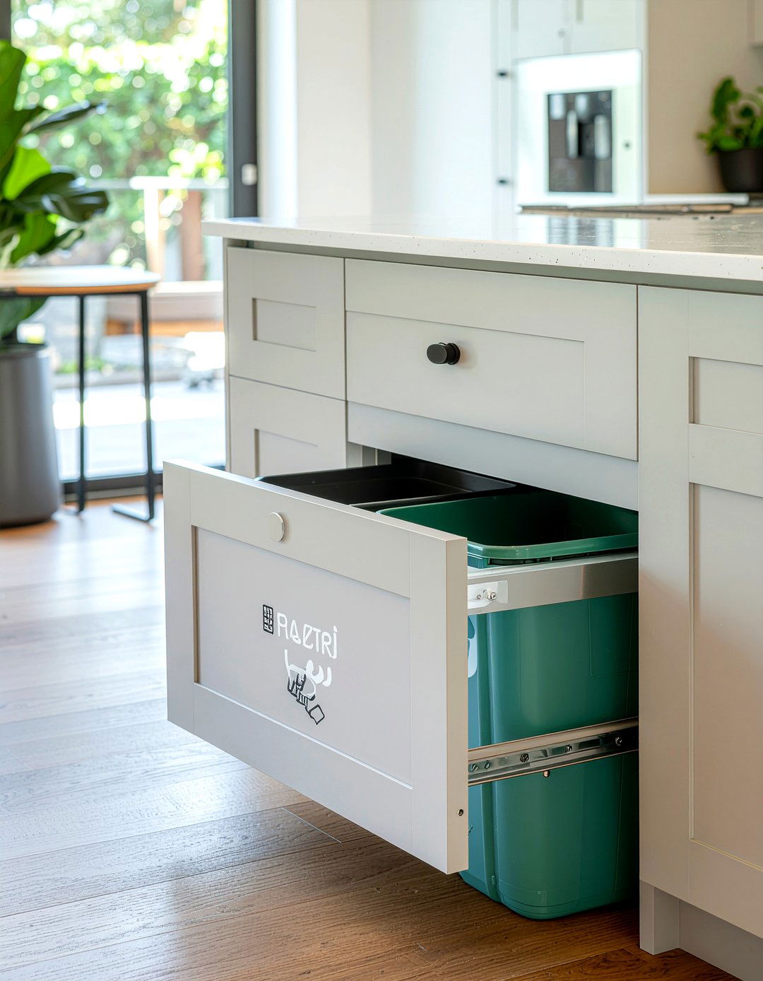 Pull Out Trash Cans - 30 interior designer kitchen ideas