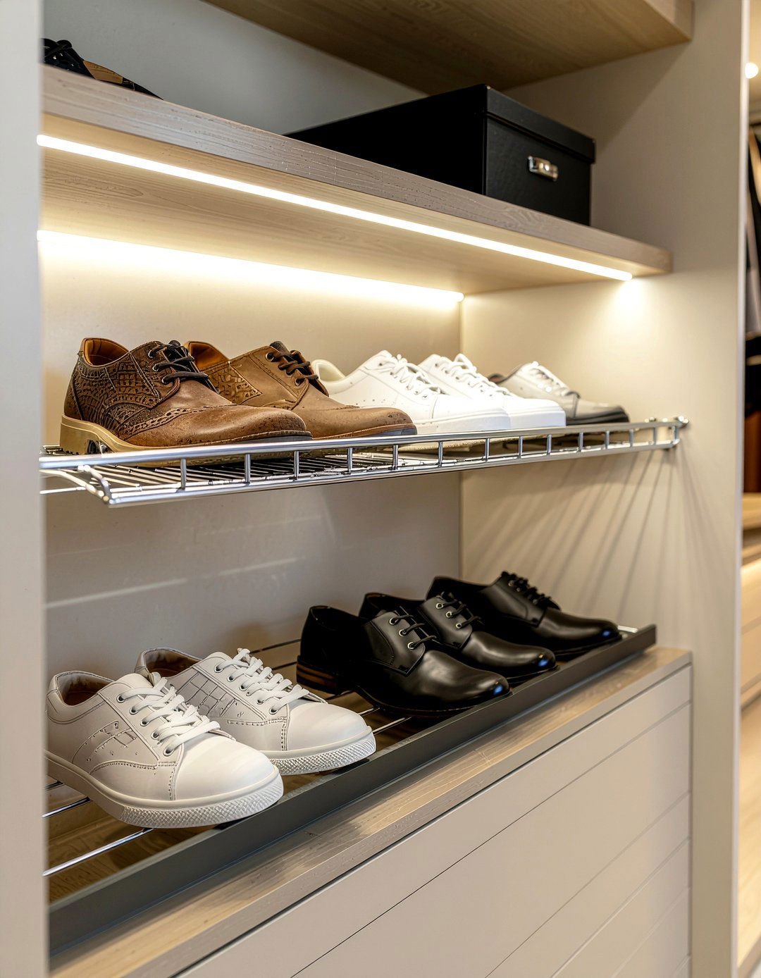 Pull out cabinet organizer - 30 bedroom storage tips