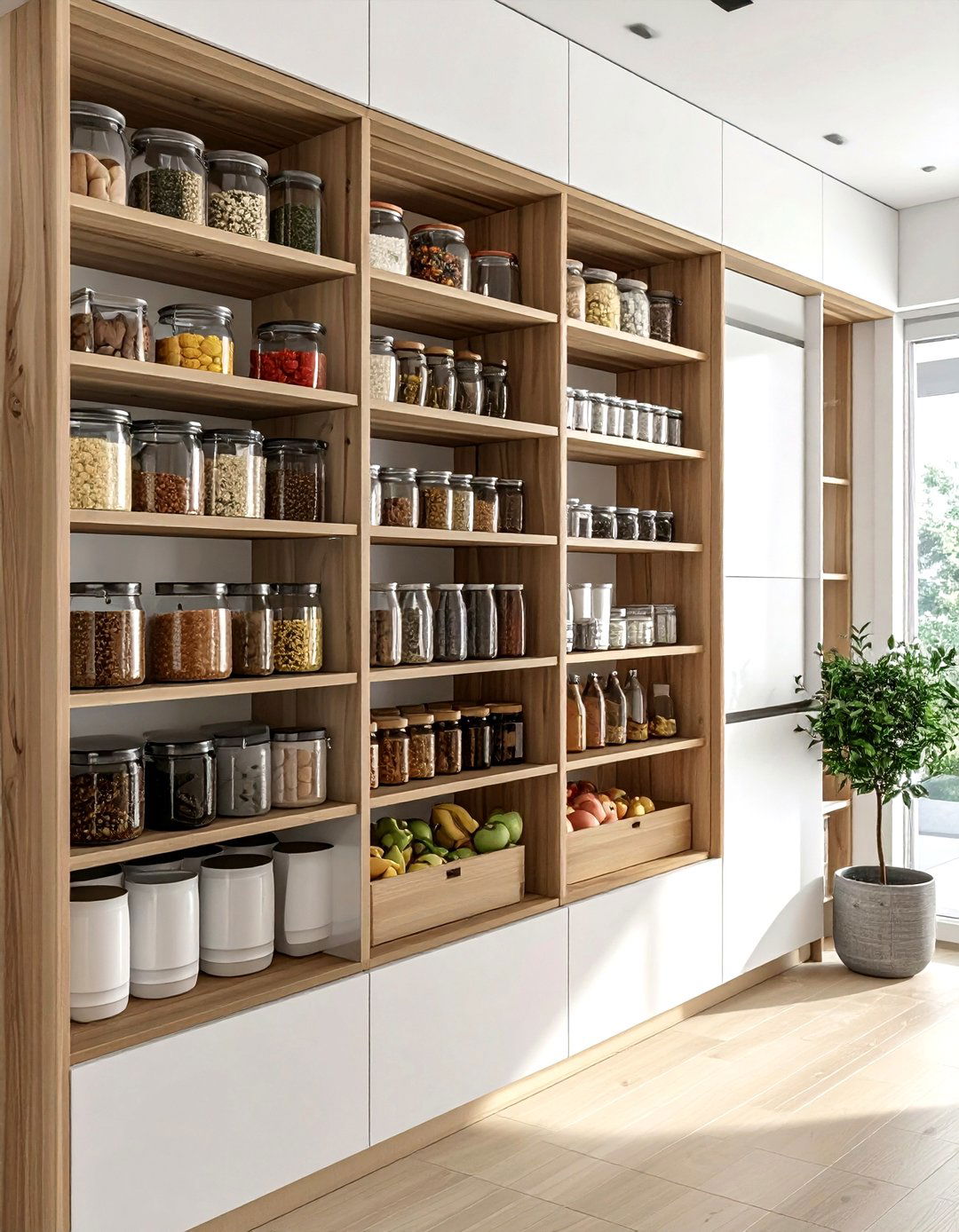 Pull out pantry cabinet - 30 kitchen space saving ideas