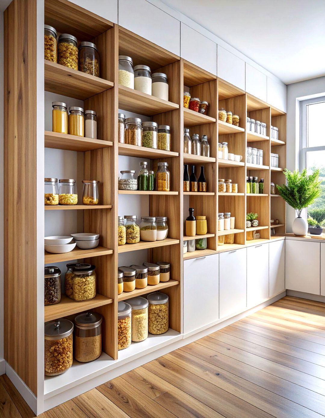 Pull out pantry cabinet system - 30 kitchen built-in storage ideas