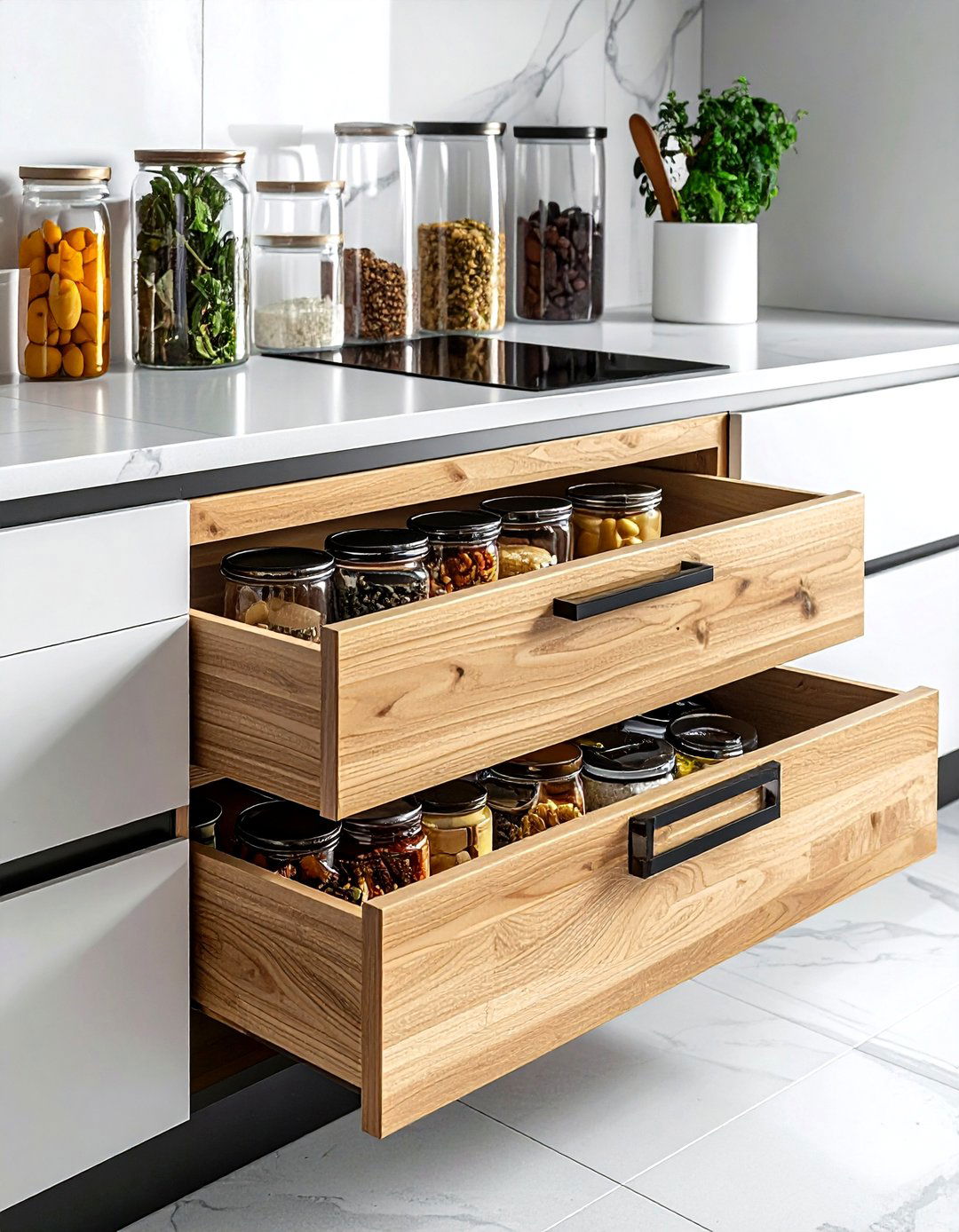 Pull out pantry drawers - 30 reach-in pantry kitchen ideas