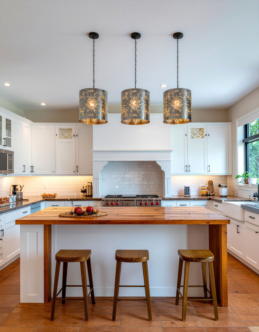 Punched Tin Lighting - 30 Mexican kitchen ideas