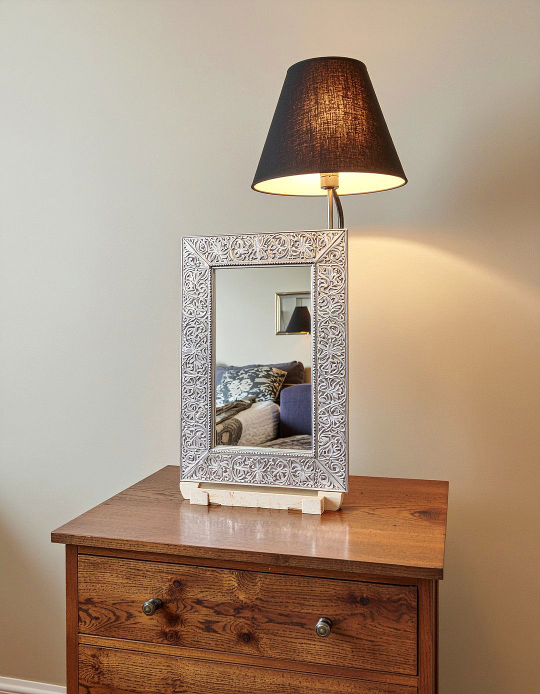 Punched Tin Mirror - 30 Mexican bedroom ideas