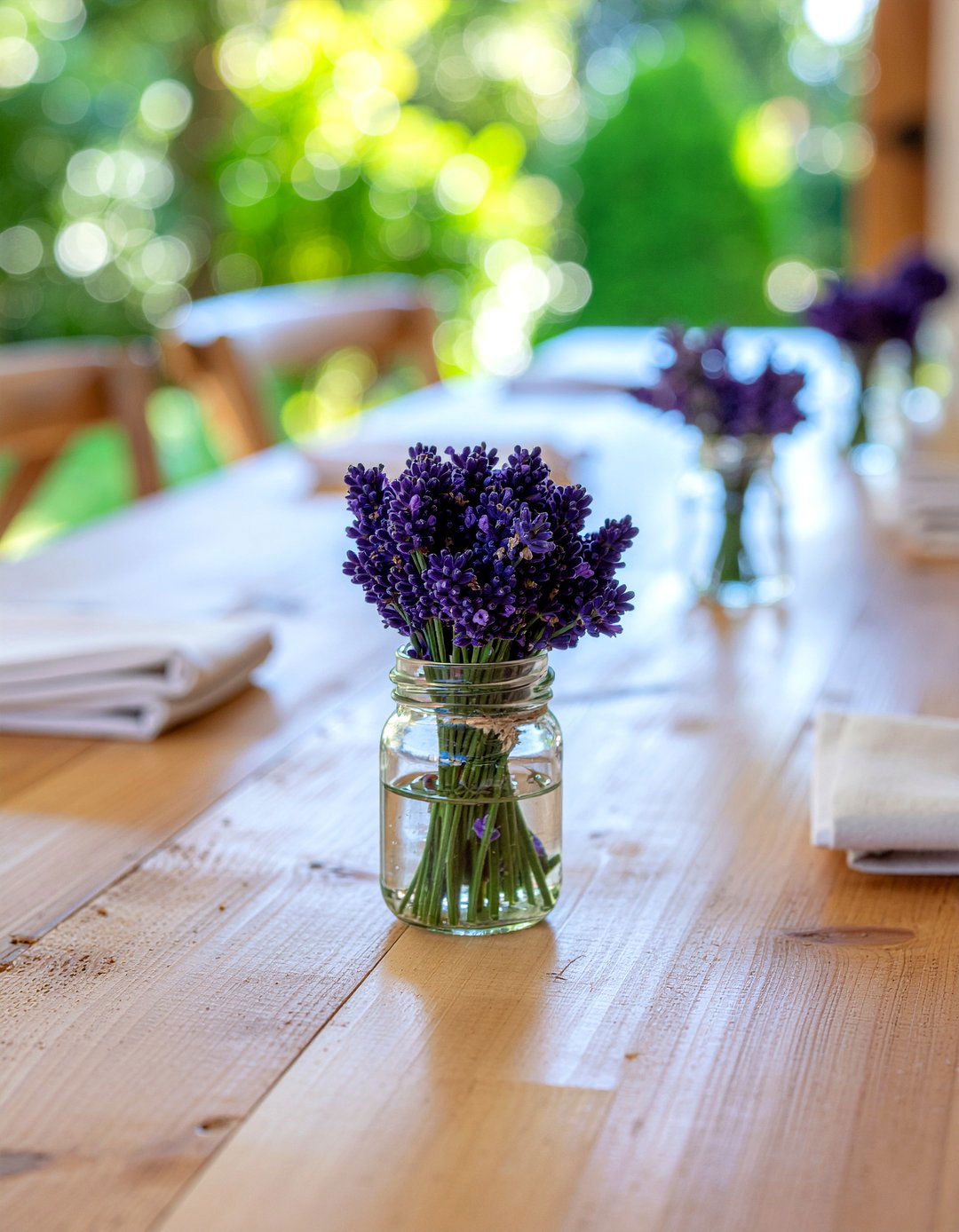 Purple Lavender Bunch - 30 dining room fresh flower ideas