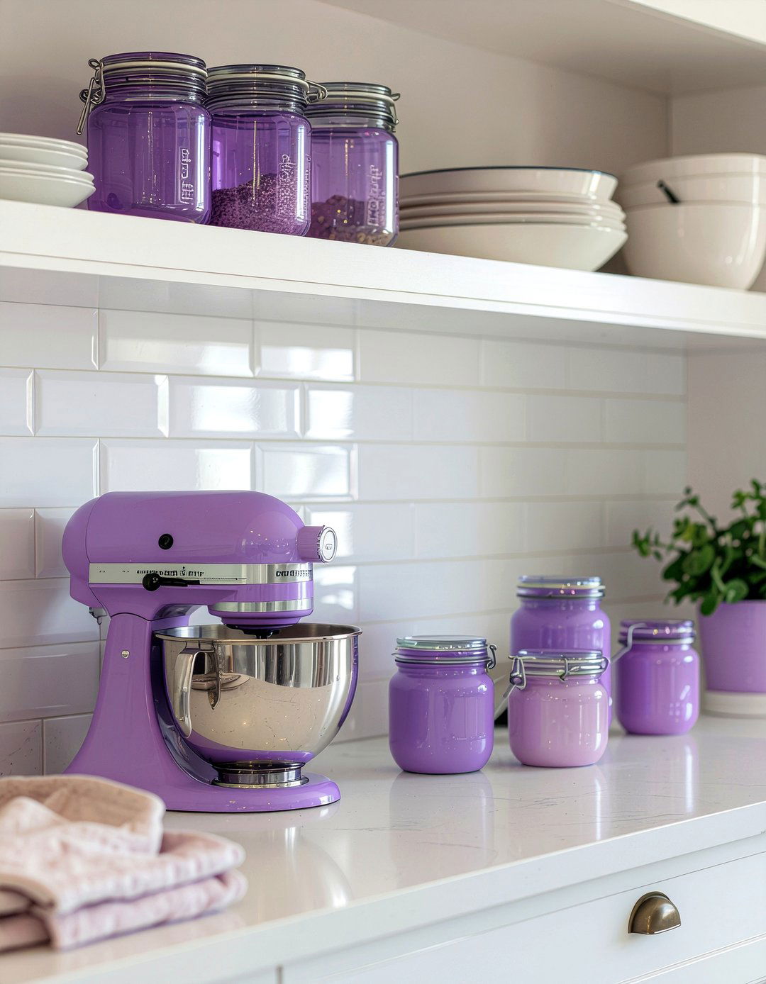 Purple kitchen accessories - 30 purple kitchen ideas