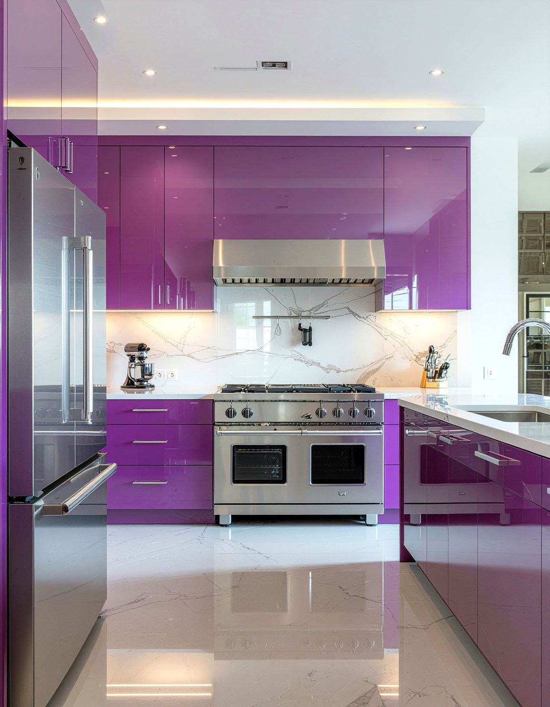 Purple kitchen appliances - 30 purple kitchen ideas