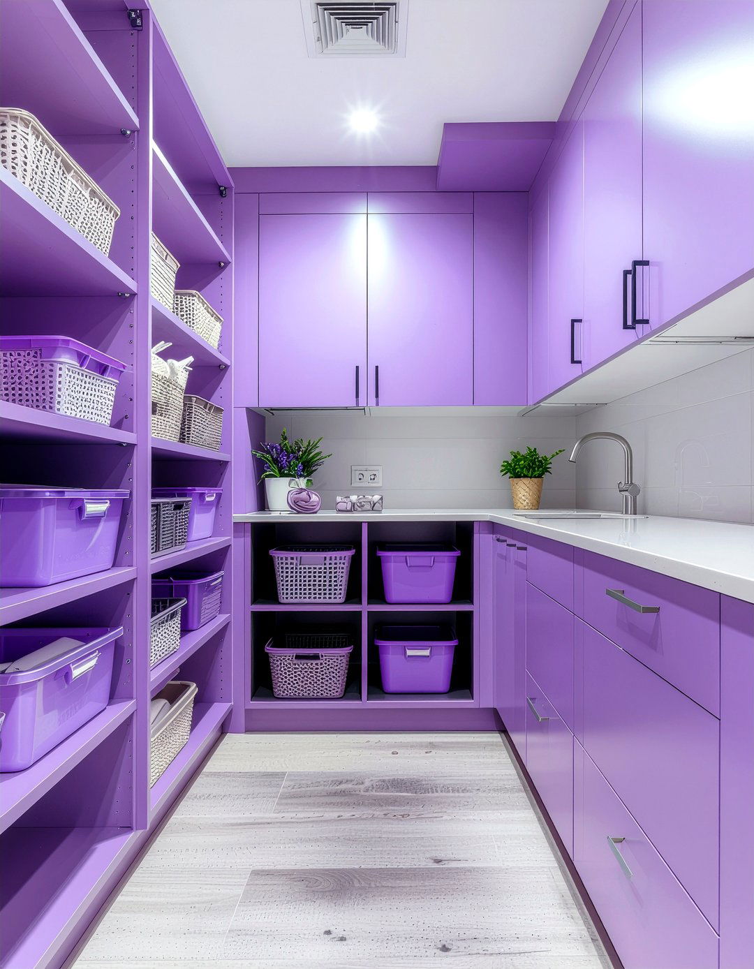 Purple kitchen pantry - 30 purple kitchen ideas