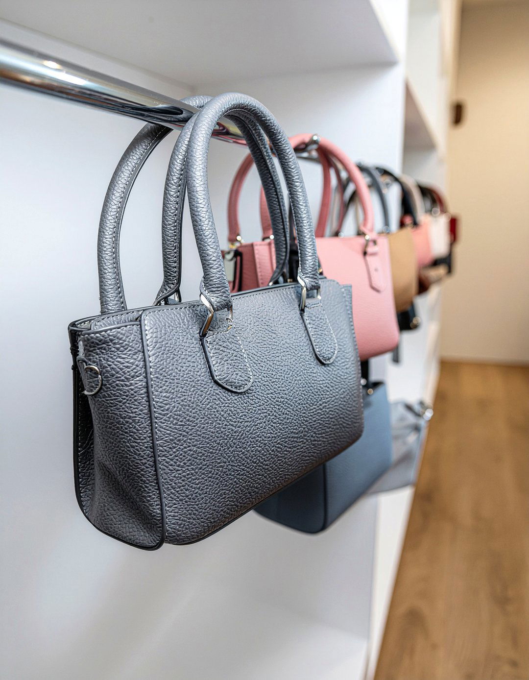 Purse storage hangers - 30 bedroom space saving hangers