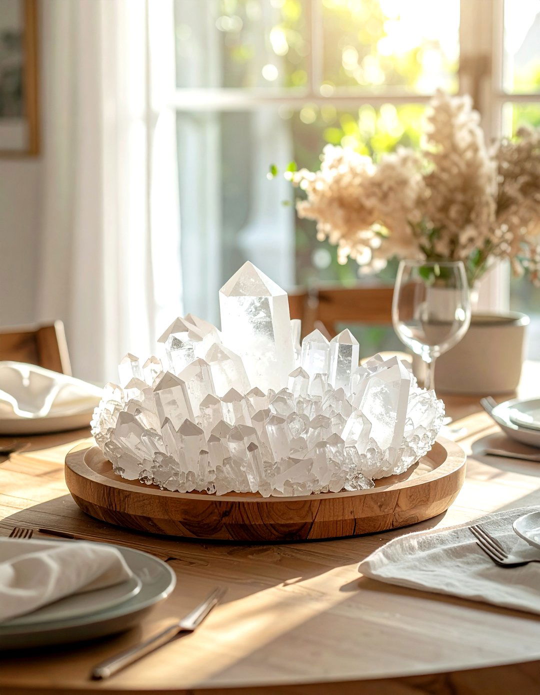 Quartz Cluster Centerpiece - 30 geode decor ideas