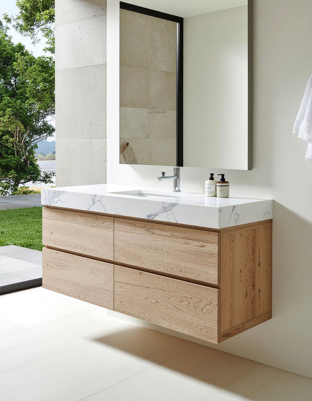 Quartz Countertop Vanity - 30 bathroom investment piece ideas