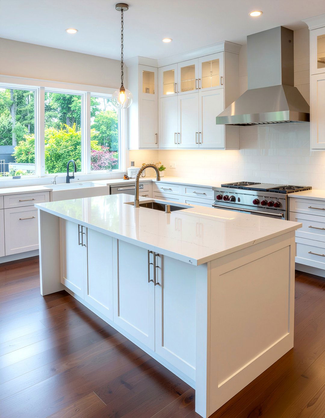 Quartz Countertops - 30 model home kitchen ideas