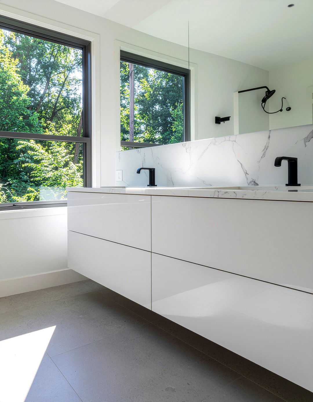 Quartz bathroom countertop - 30 primary bathroom ideas