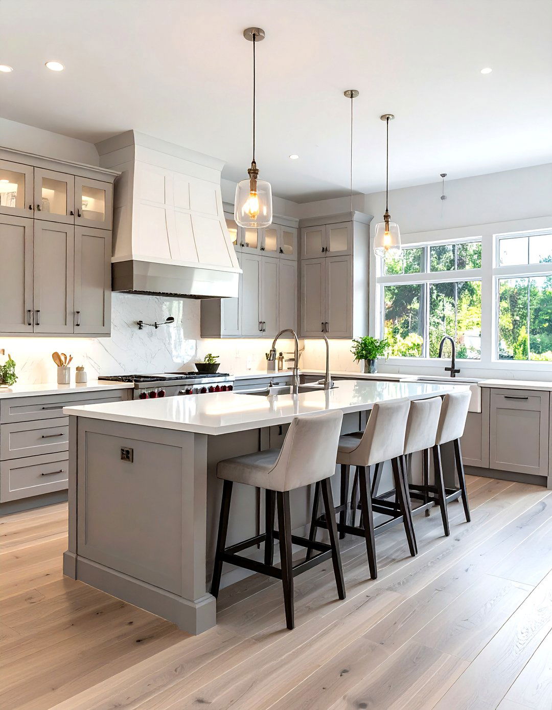 Quartz countertop kitchen - 30 spacious kitchen ideas