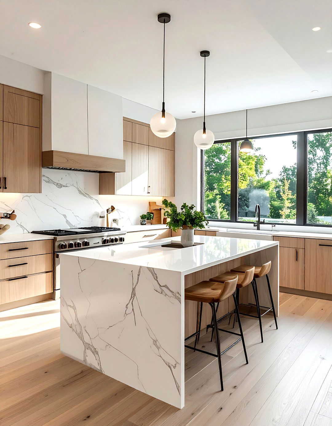 Quartz kitchen countertops - 30 ranch kitchen ideas