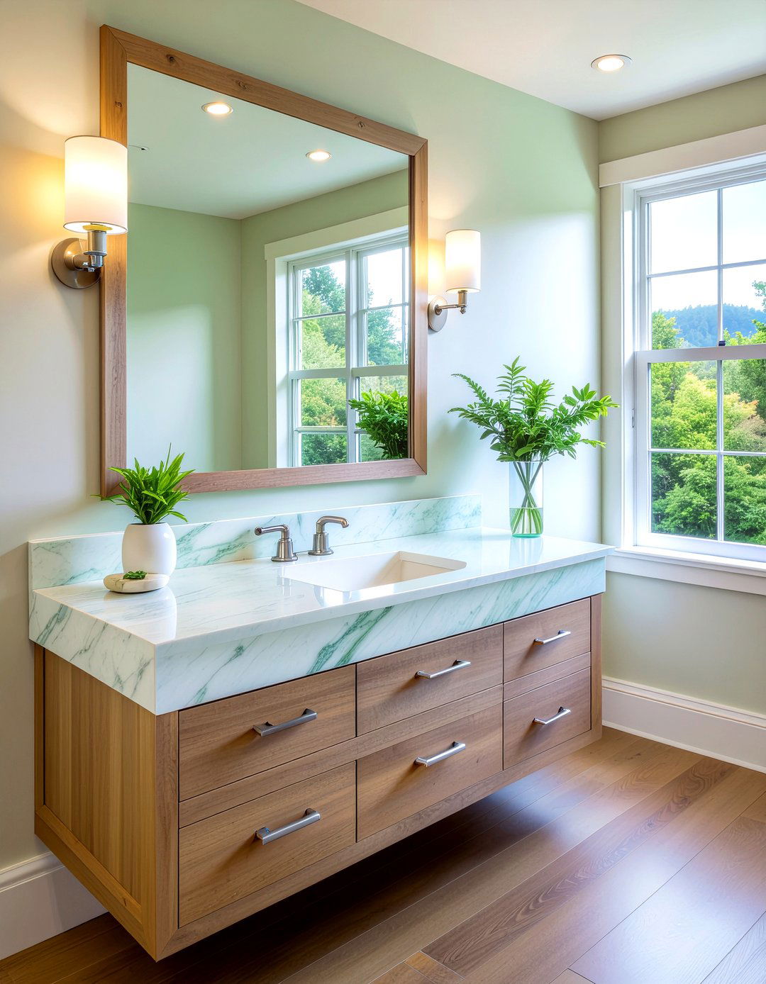 Quartzite bathroom vanity top - 30 bathroom countertop ideas