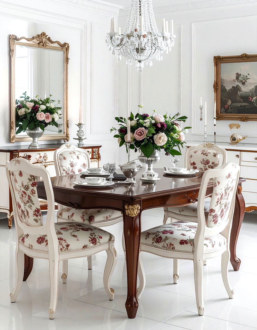 Queen Anne Buffet - 30 antique buffet dining room ideas