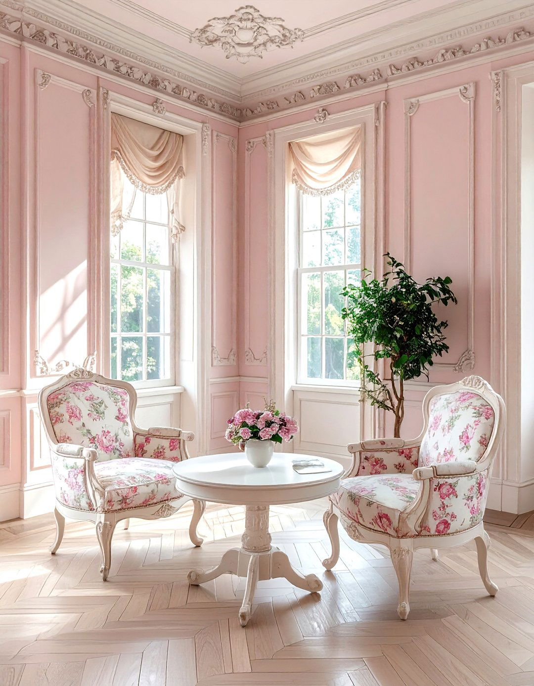 Queen Anne Sitting Area - 30 historic home decor ideas