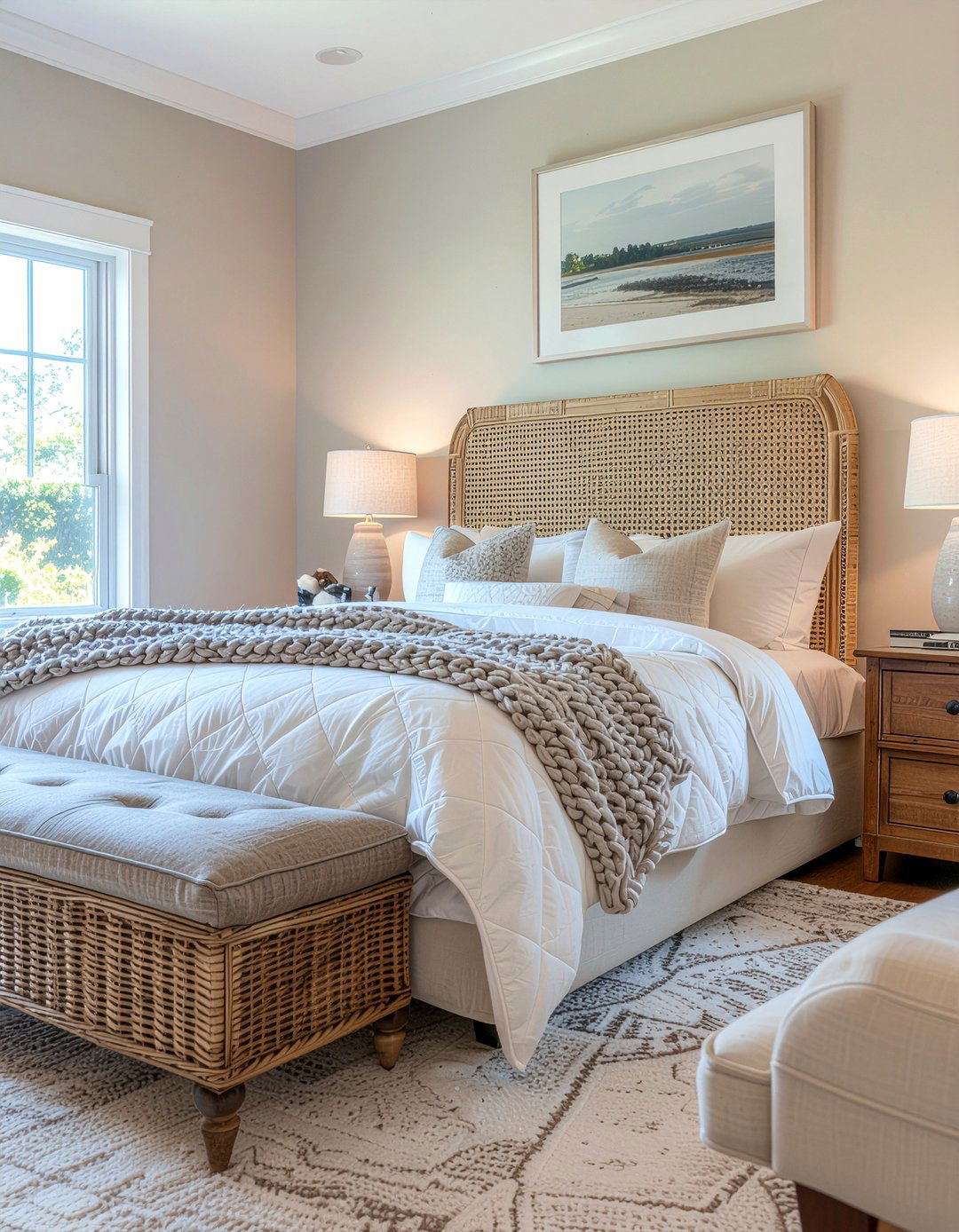 Queen Size Cane Headboard - 30 bedroom cane headboards