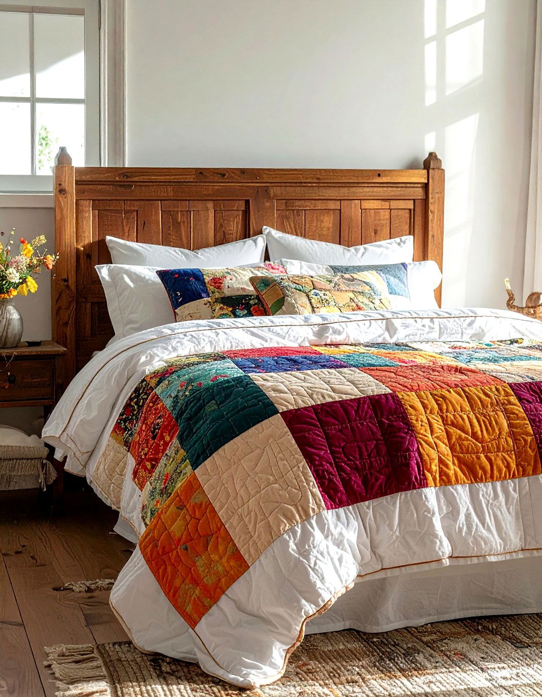 Quilt bedding for bedroom - 30 colonial home decor ideas