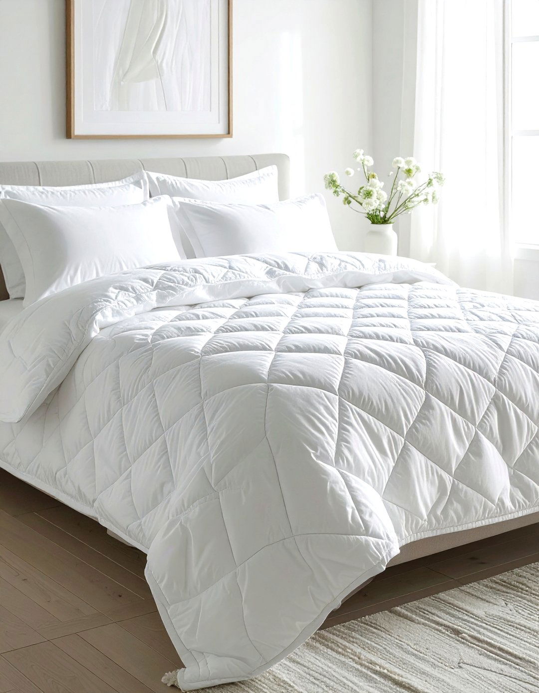 Quilted Cotton Bedspread - 30 cotton decor ideas