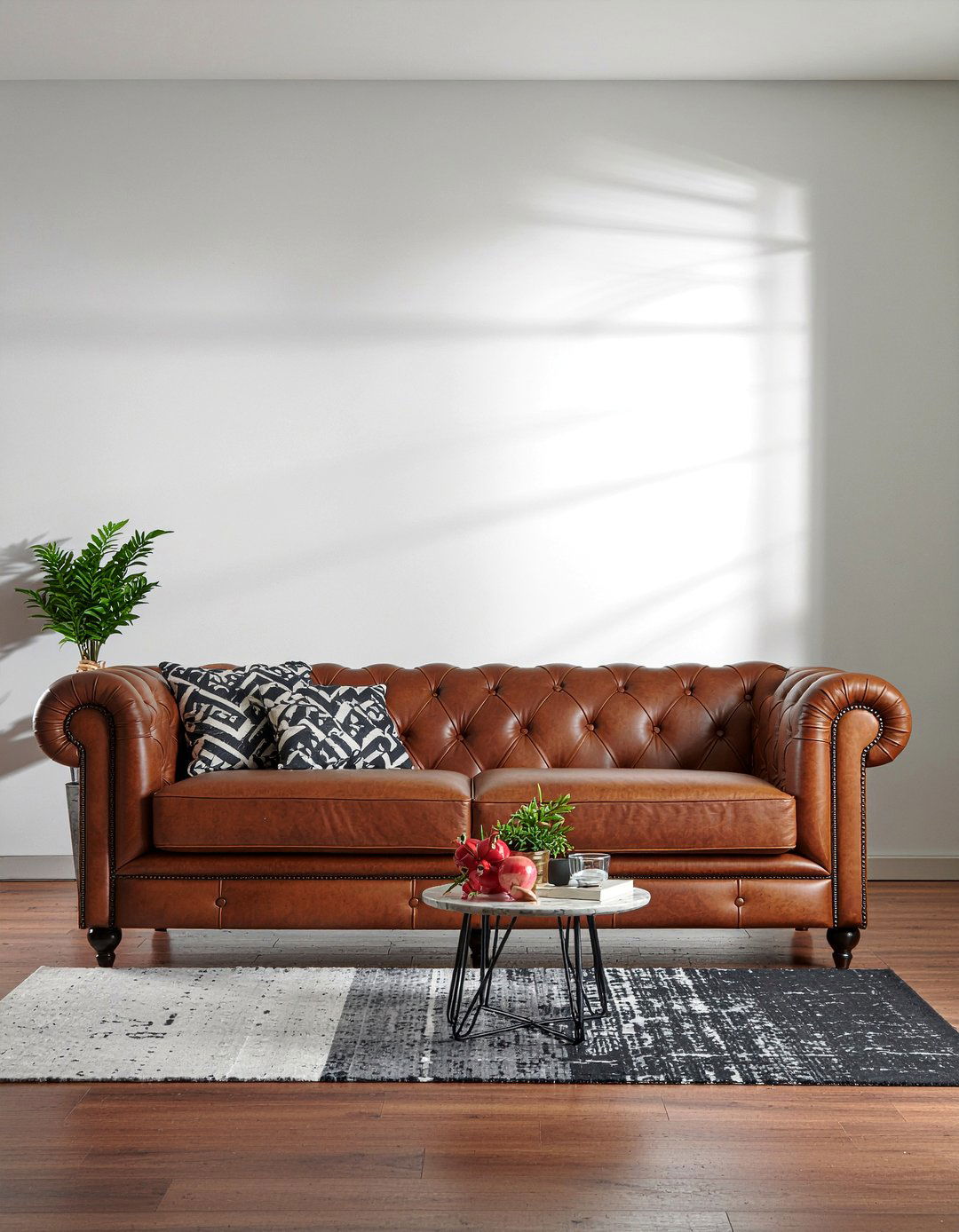 Quilted leather furniture - 30 quilted living room ideas