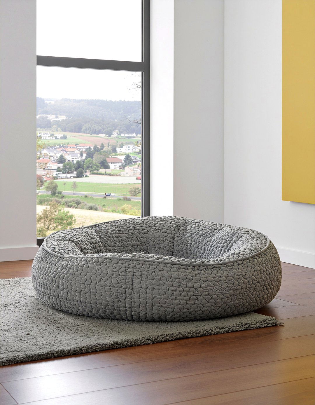 Quilted pet bed - 30 quilted living room ideas