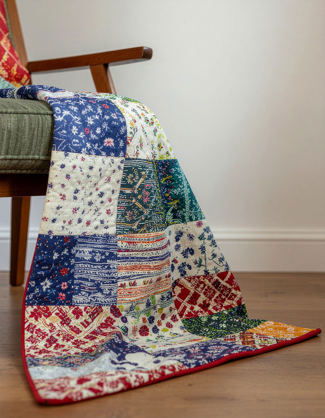 Quilted throw blanket - 30 quilted living room ideas