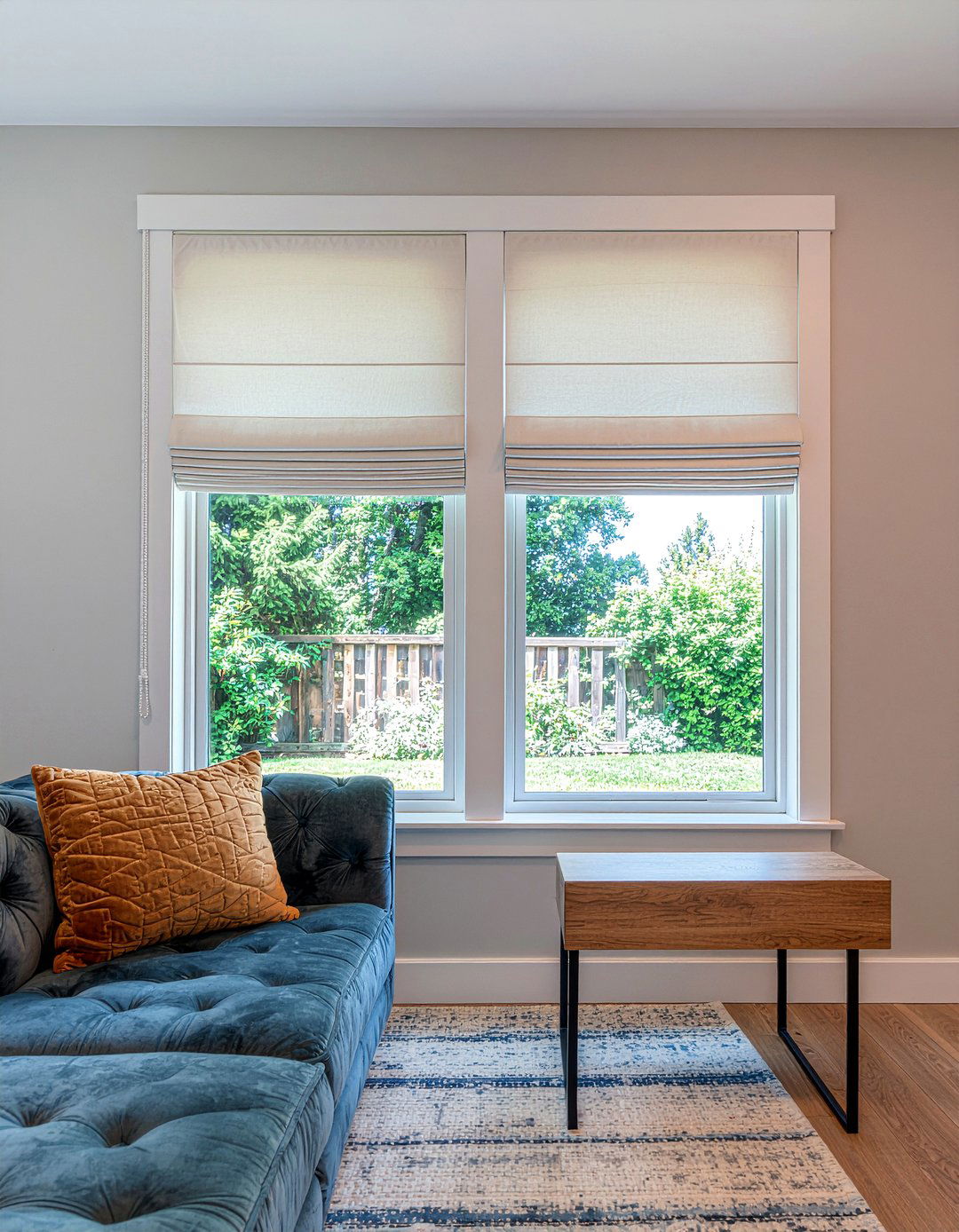 Quilted window treatments - 30 quilted living room ideas