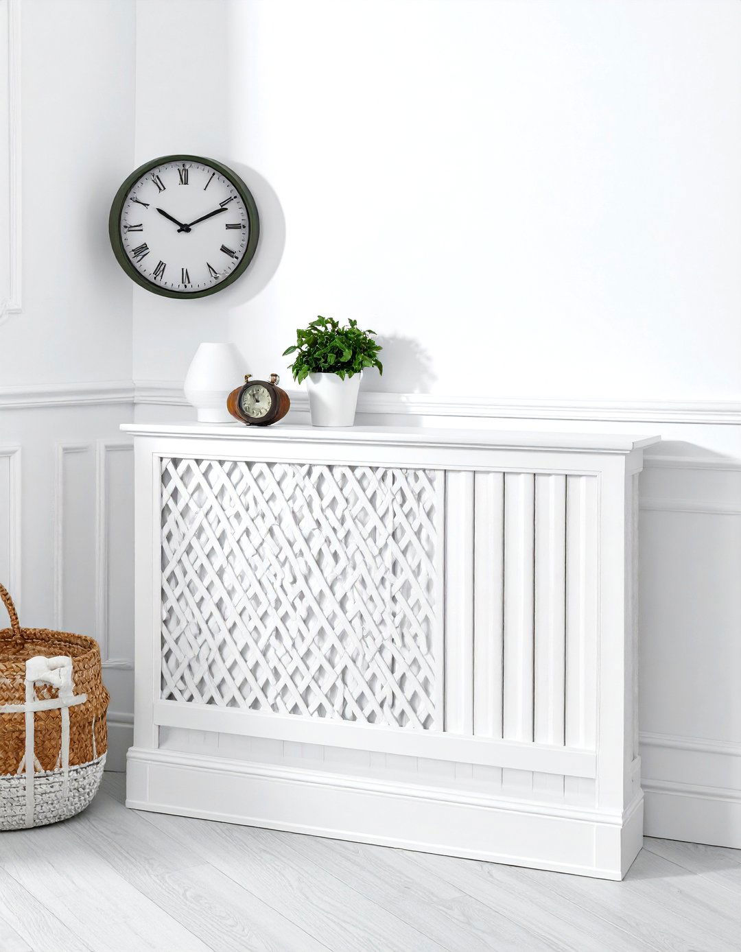 Radiator Cover Shelf - 30 functional decor ideas