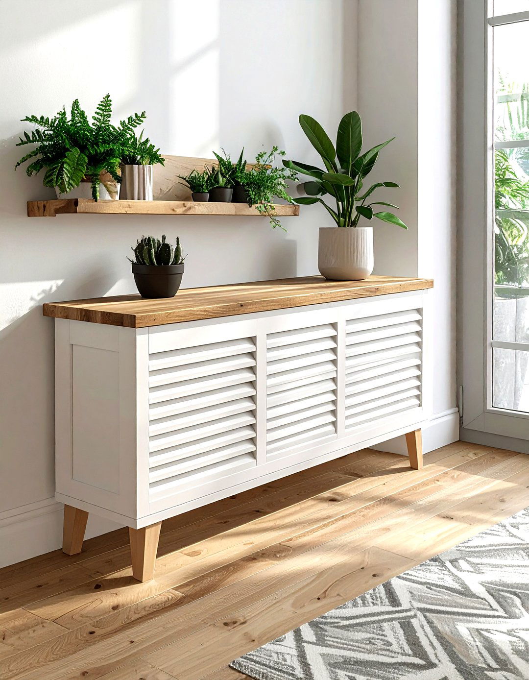 Radiator cover - 30 living room storage hacks