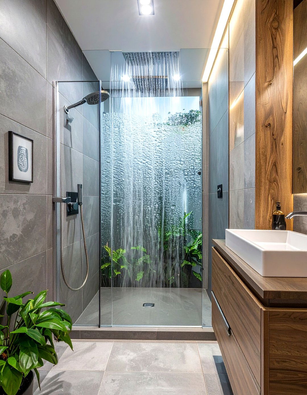 Rain glass window film - 30 bathroom window film ideas