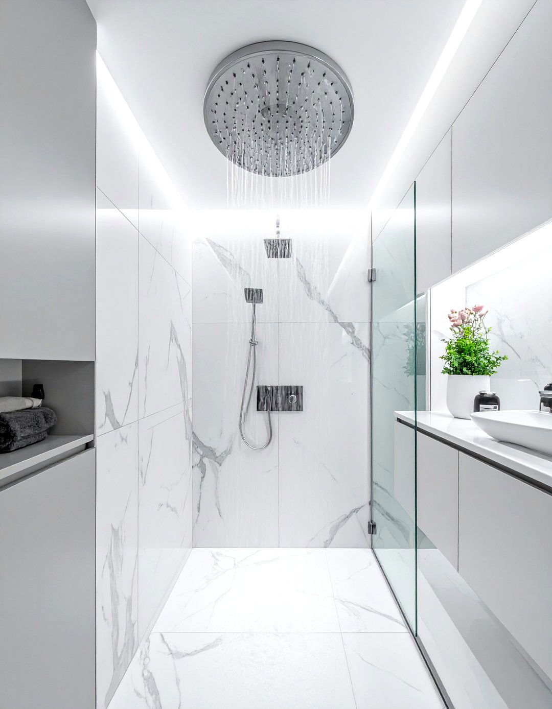 Rain shower head bathroom - 30 Waterworks bathroom ideas