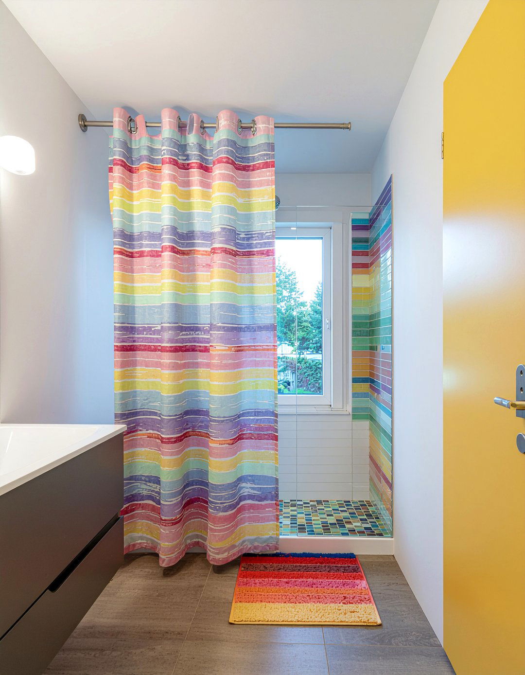 Rainbow Bathroom - 30 girls bathroom ideas