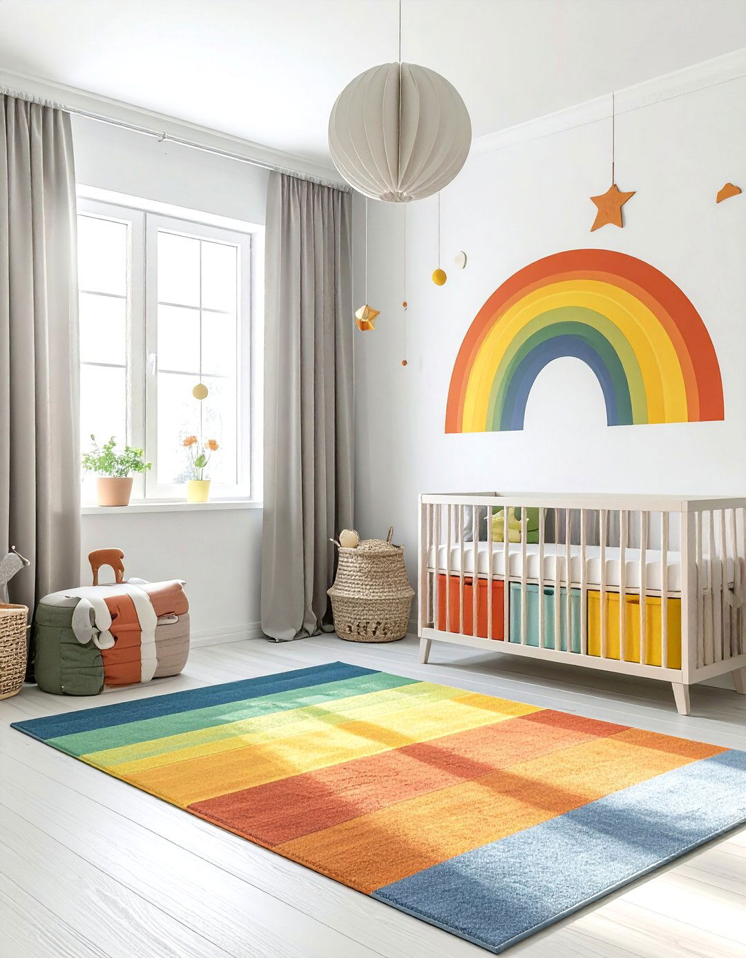 Rainbow Nursery - 30 nursery decor ideas