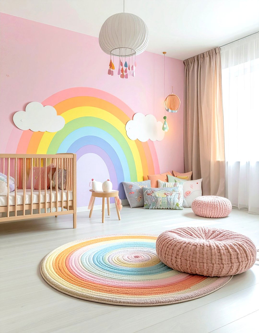 Rainbow baby room - 30 baby room decor ideas