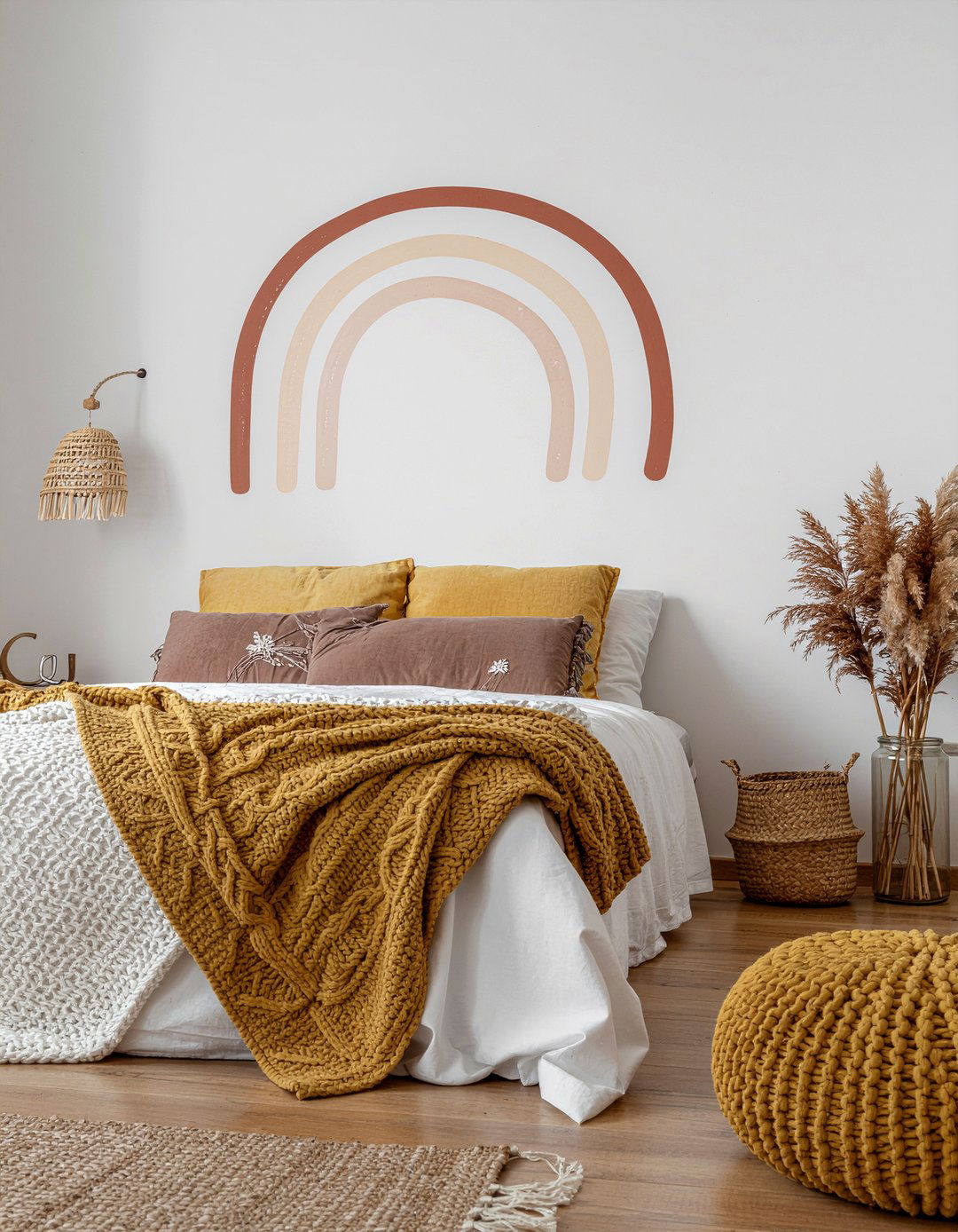 Rainbow wall decals - 30 bedroom wall stickers