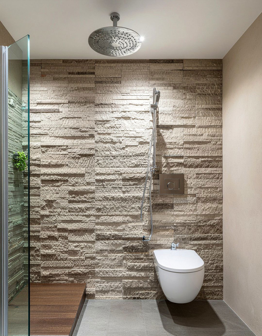 Rainfall shower head - 30 luxury bathroom fixture ideas