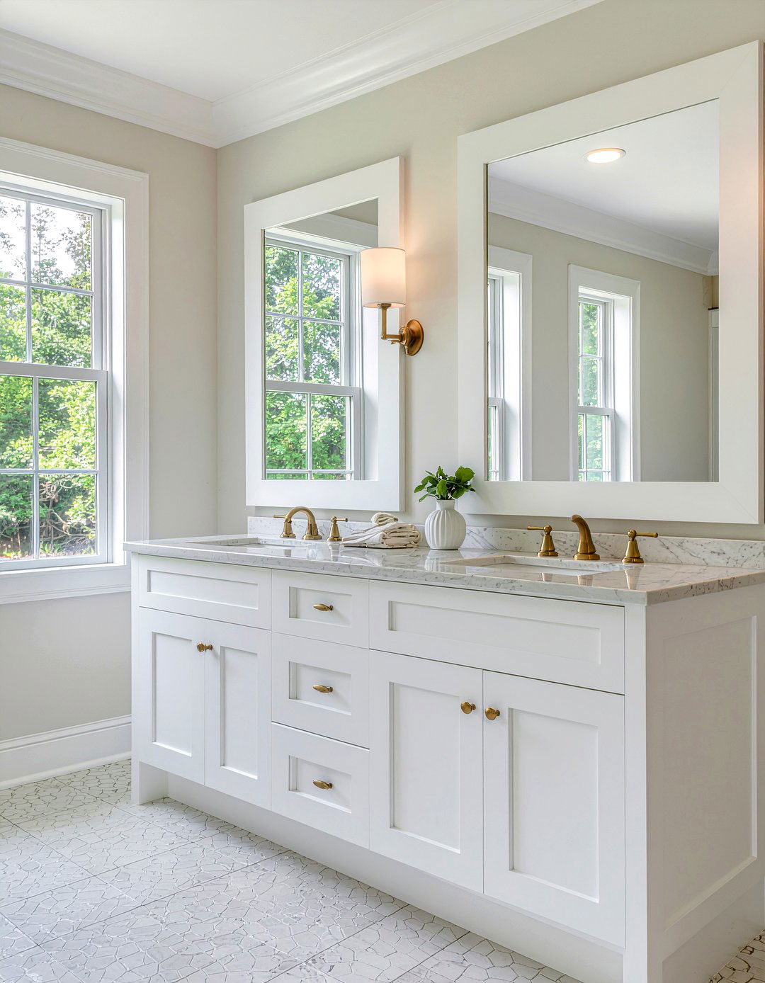 Raised Panel Bathroom Cabinets - 30 bathroom millwork ideas