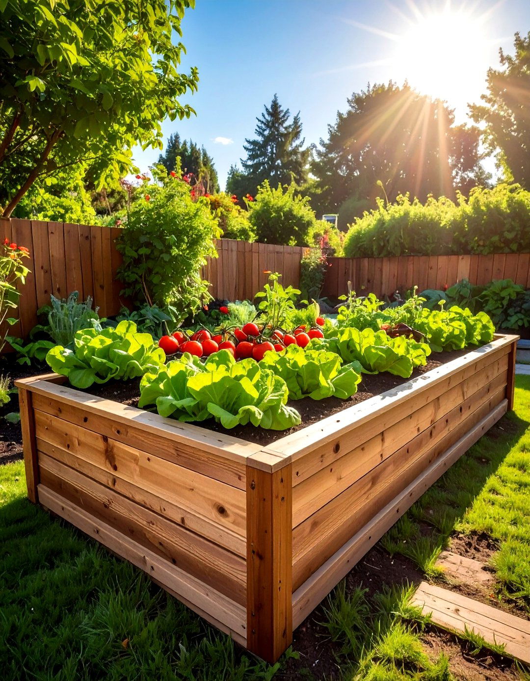 Raised garden bed - 30 garden decor ideas