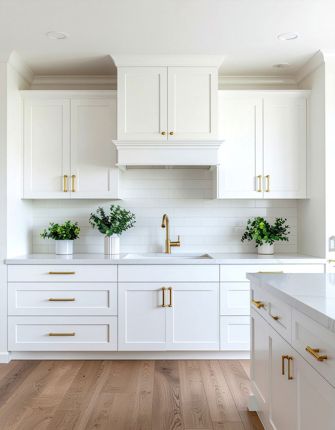 Raised panel cabinets with gold hardware - 30 raised panel kitchen cabinet ideas