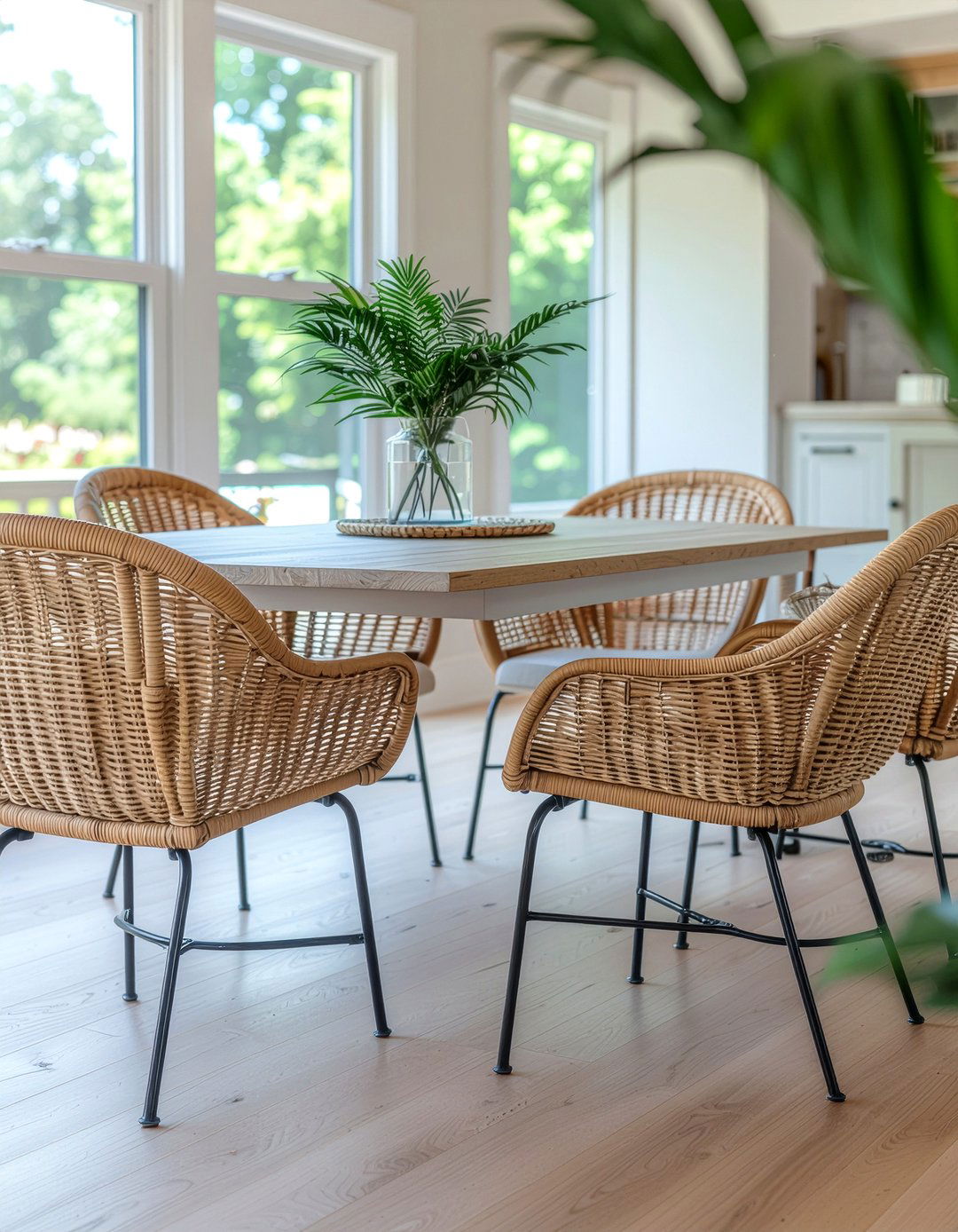 Rattan And Metal Chairs - 30 mixed dining chair ideas