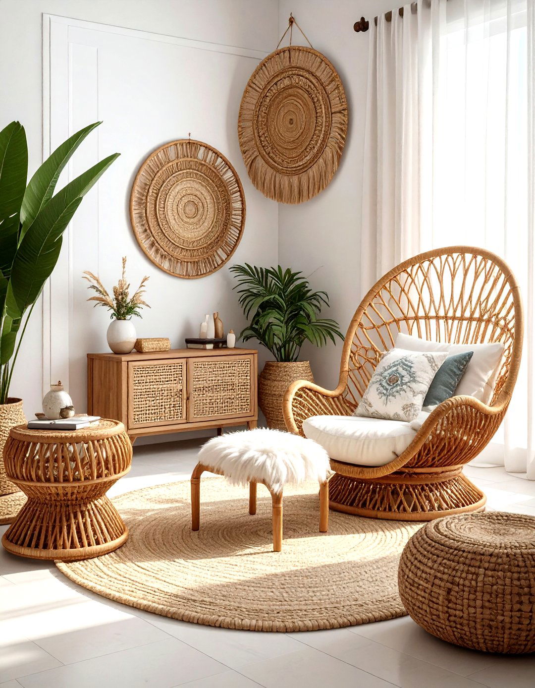 Rattan And Wicker Living Room - 30 natural living room ideas