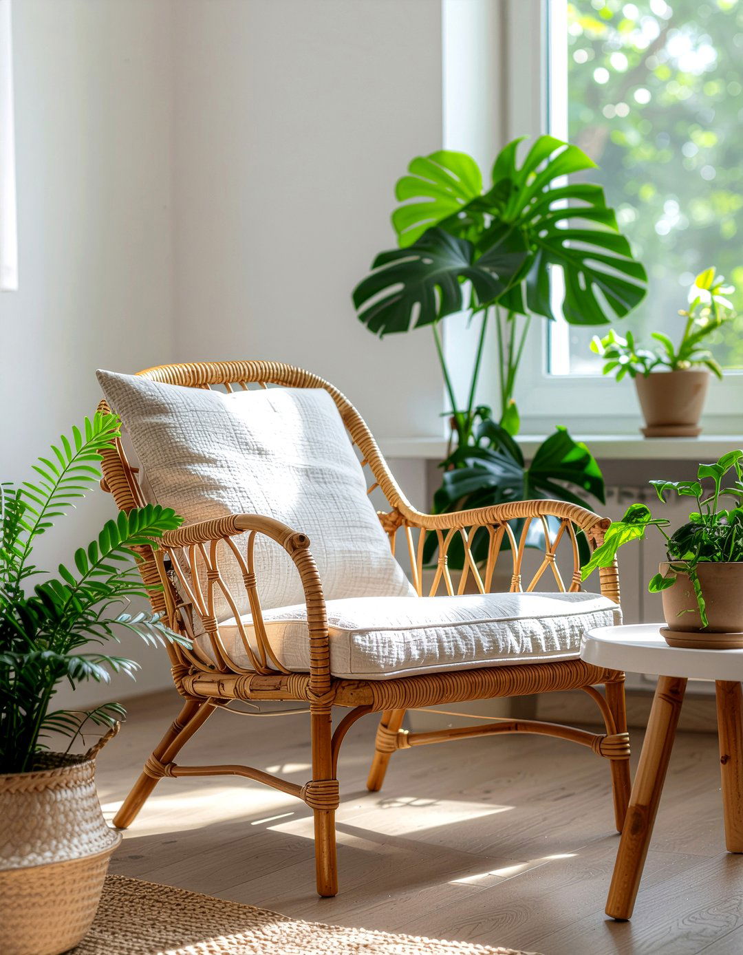 Rattan Armchair - 30 woven living room ideas