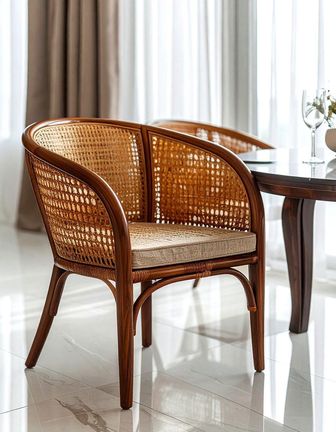 Rattan Armchair For Dining - 30 rattan dining chair ideas