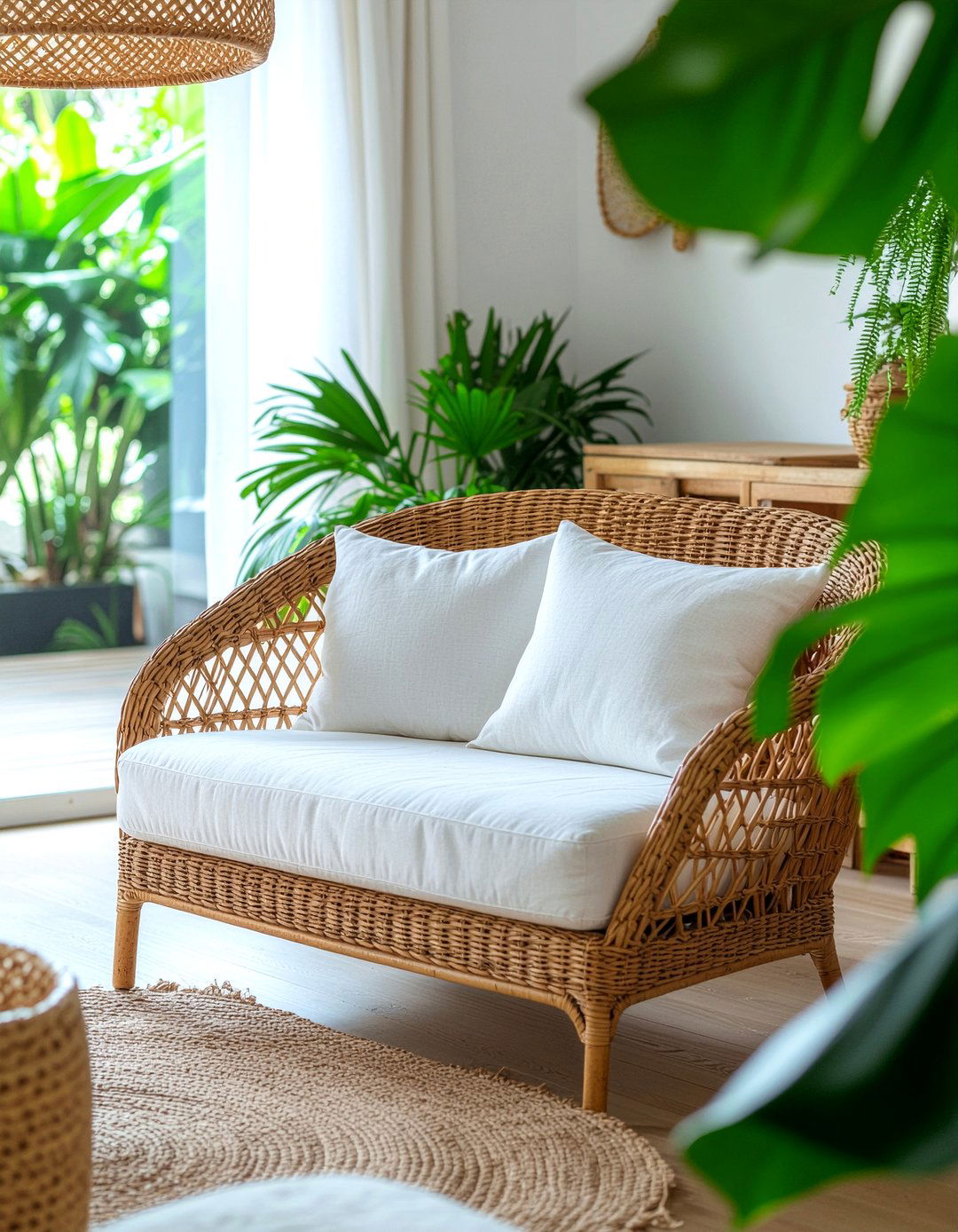 Rattan Bedroom Settee - 30 bedroom settees