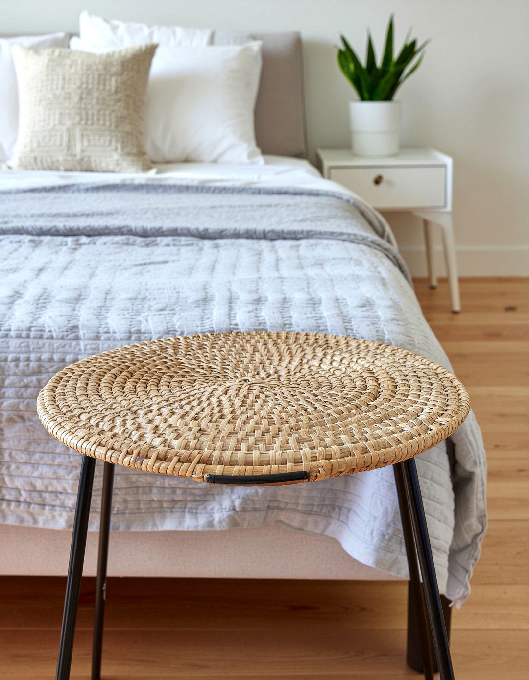 Rattan Bedside Tray - 30 bedroom catch all trays