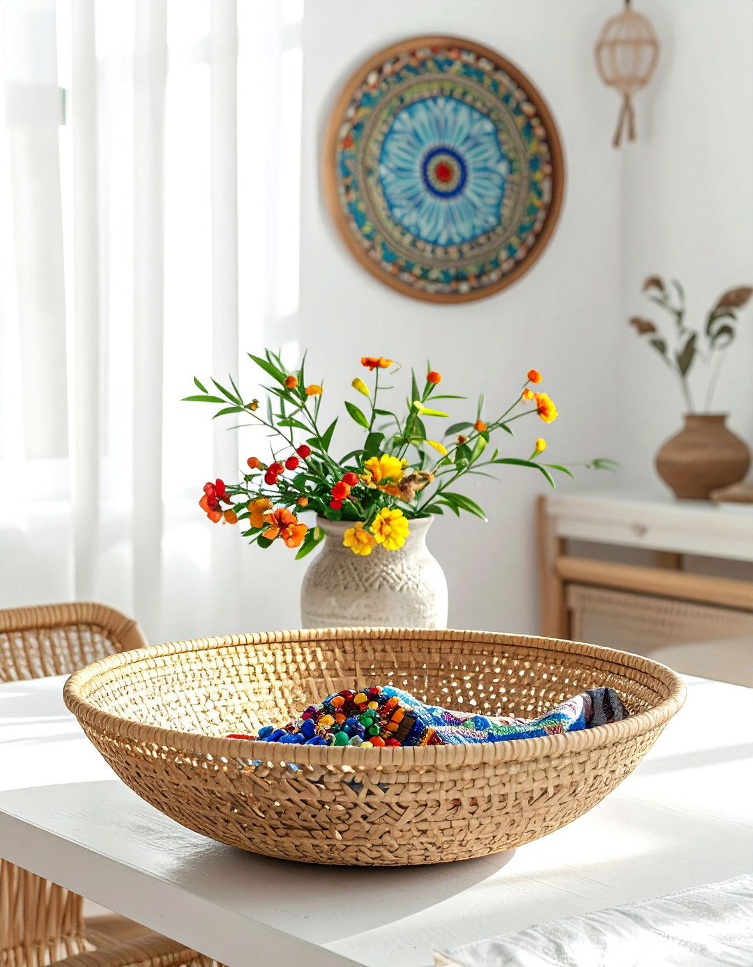 Rattan Bowl Dining Decor - 30 bowl centerpiece dining ideas