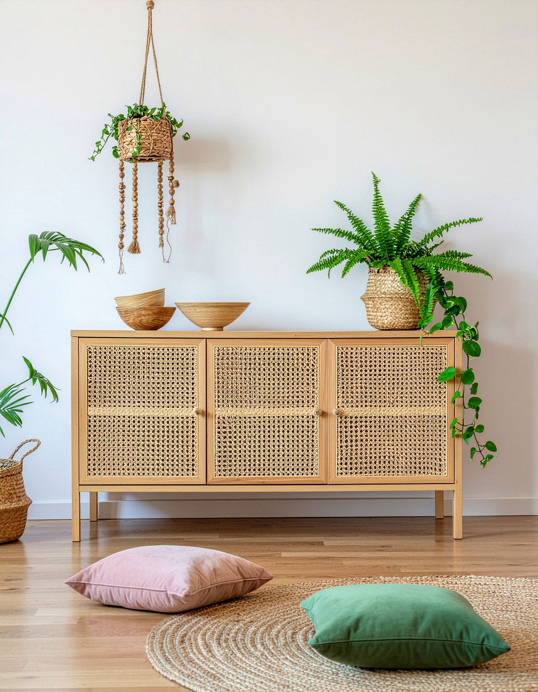 Rattan Buffet - 30 living room buffet ideas